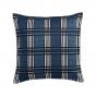 Private Collection Tobin Ink Yarn Dyed Jacquard Quilt Cover Set | Queen Bed | Ink